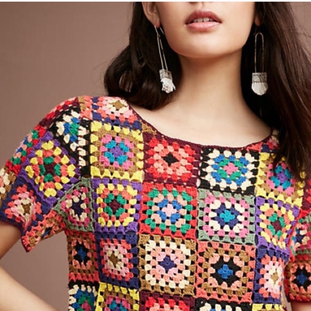 ISO Anthropologie Crochet and Cropped Top